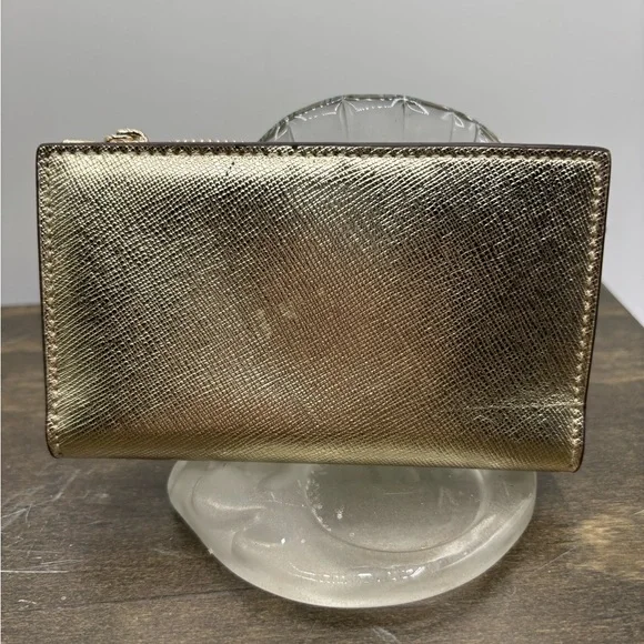 Kate Spade Gold Wallet with Metallic Finish